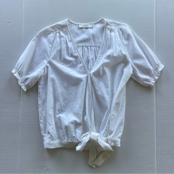 Lucky Brand Short Sleeve Wrap Elegant Top Women size Small - Picture 1 of 11